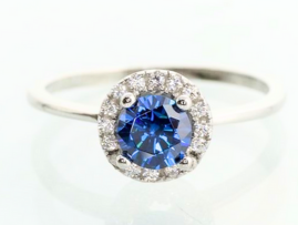 Anillo Roma Azul Zafiro