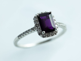 Anillo Viena Amatista