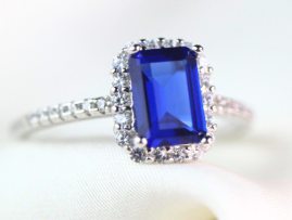 Anillo Viena Azul Zafiro