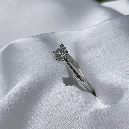 Anillo Solitario Pamplona 6 Anillo Plata 