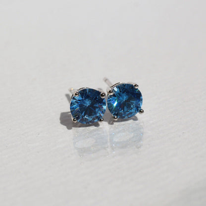 Aretes Birthstone Aretes AZUL AGUAMARINA 