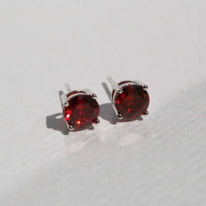 Aretes Birthstone Aretes ROJO 