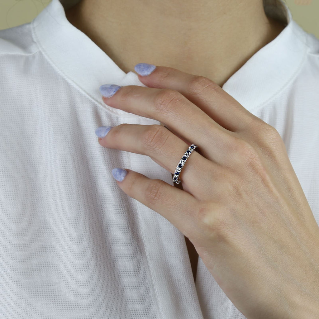 anillo churumbela zafiros azules regalo especial para mujer