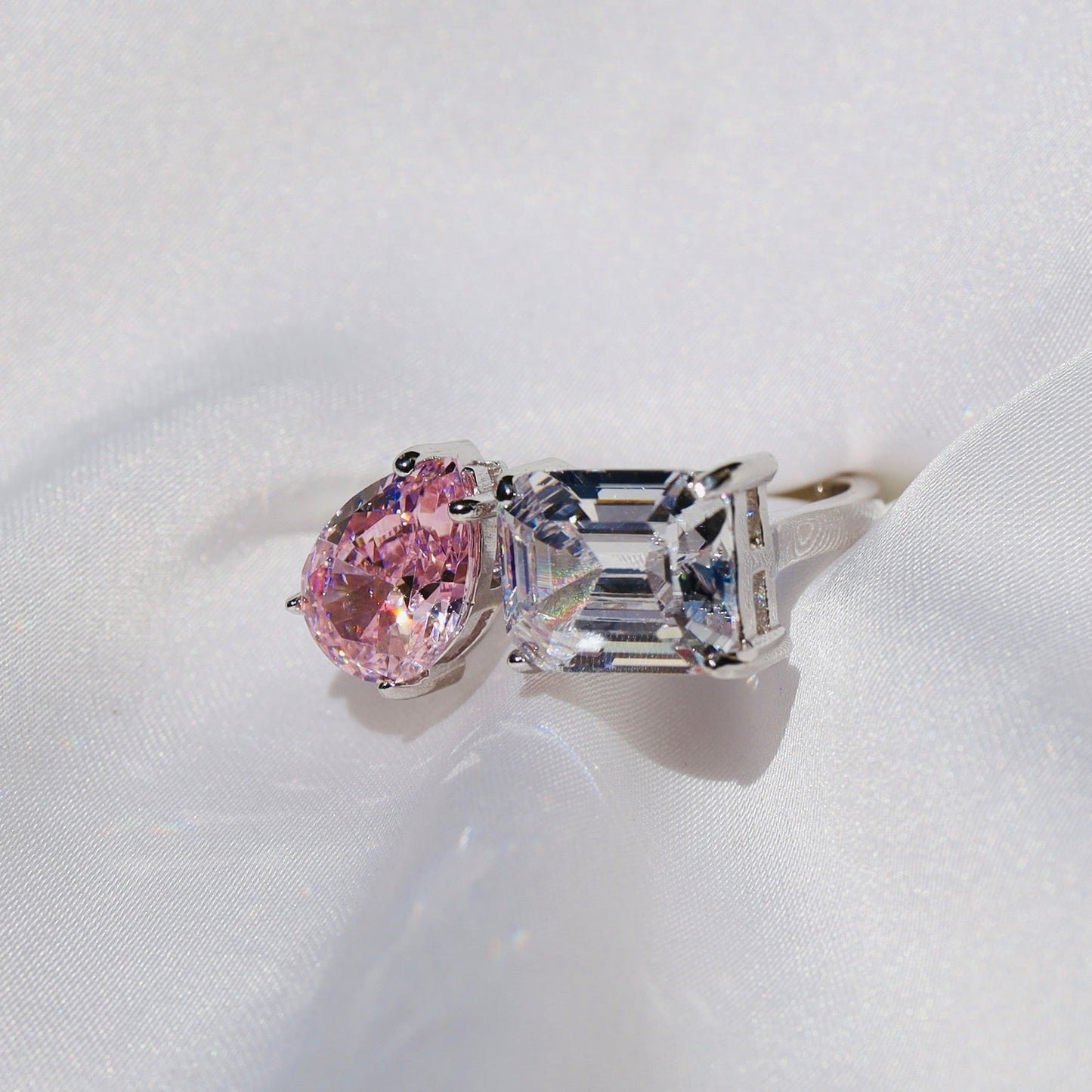 Anillo Luxe Rosa Anillo Plata 