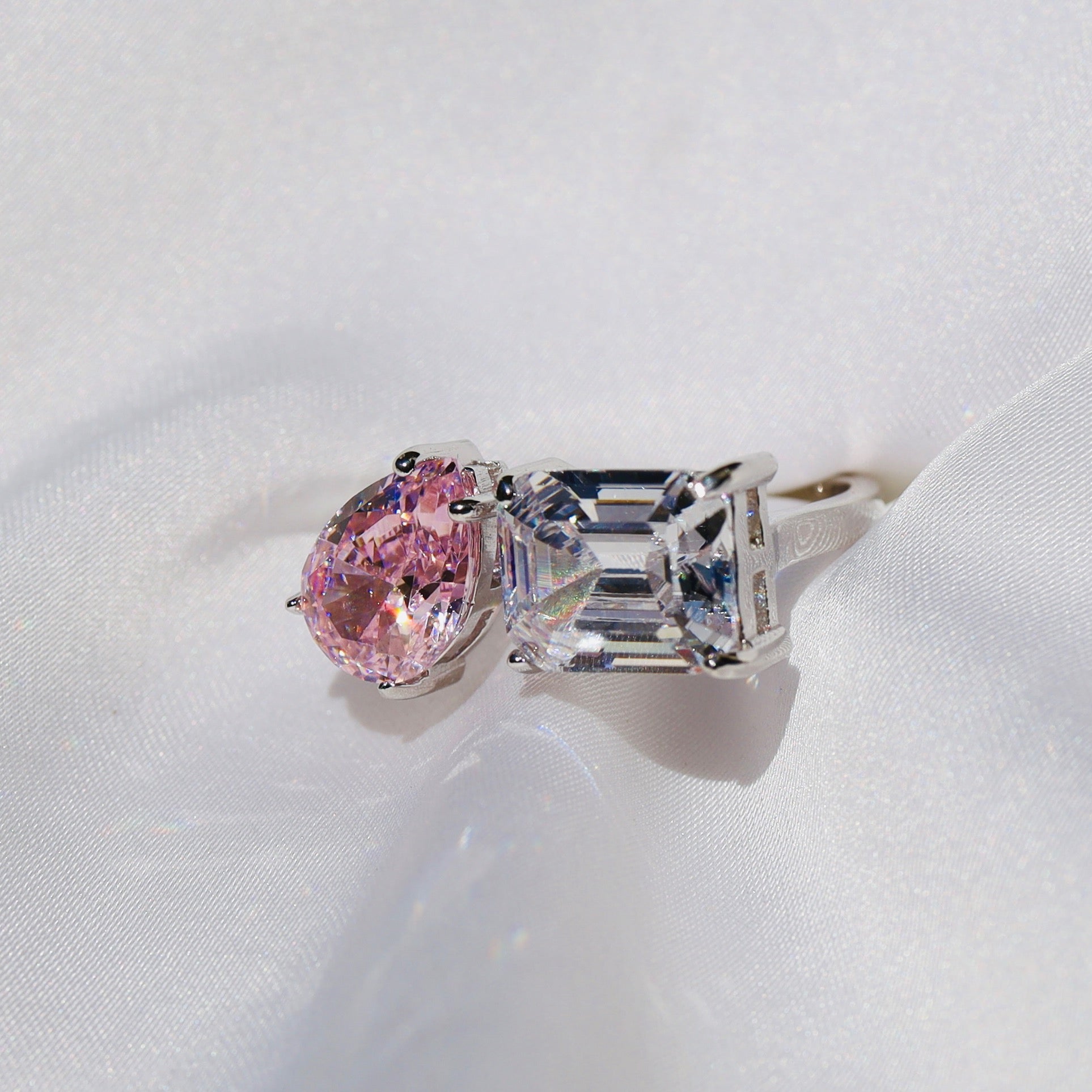 Anillo Luxe Rosa Anillo Plata 