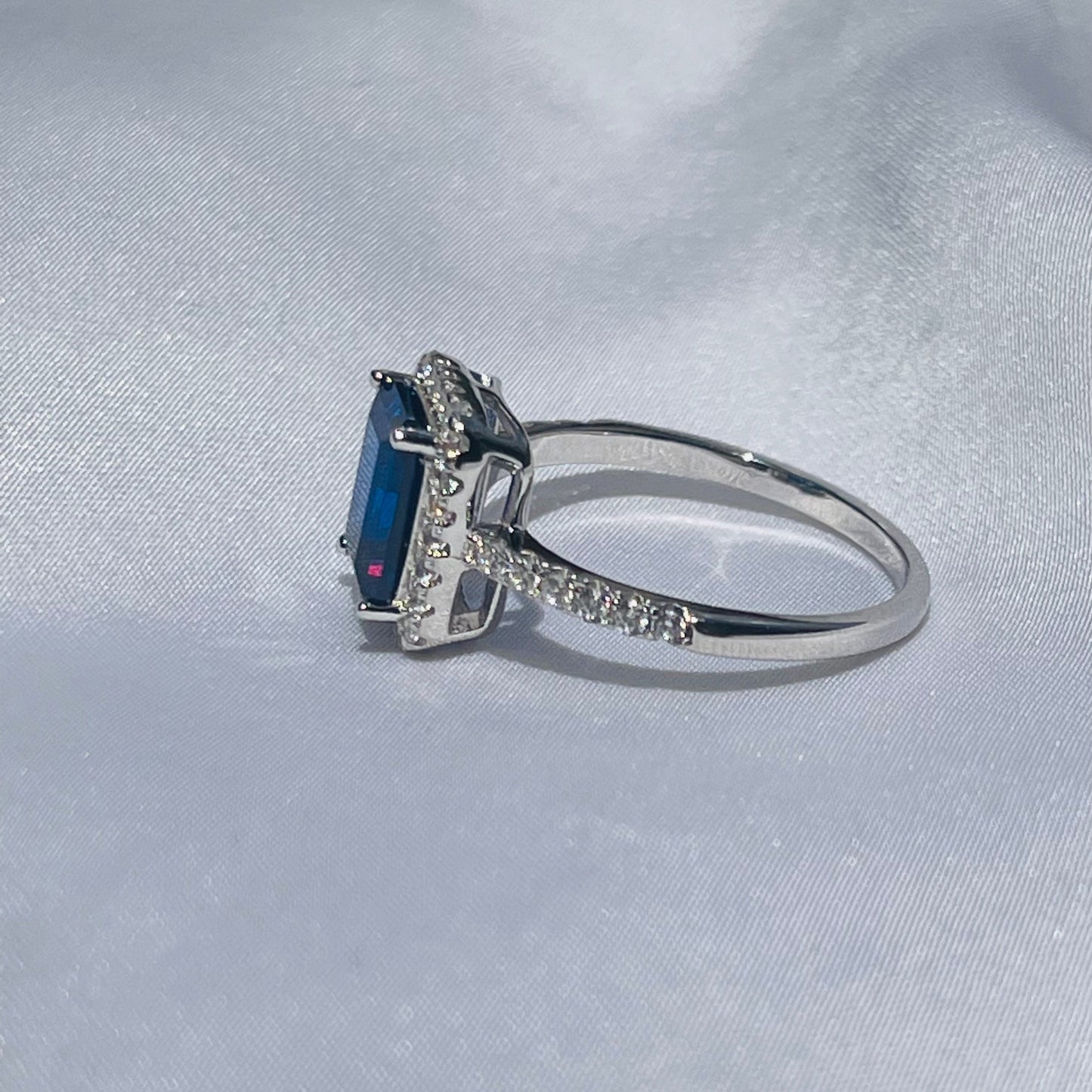 Anillo Imperial Azul Zafiro 