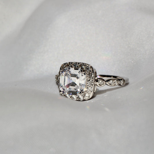 Anillo Sevilla Blanco Anillo Plata 5