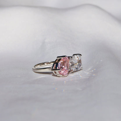 Anillo Luxe Rosa Anillo Plata 