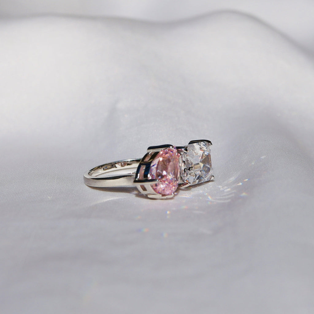 Anillo Luxe Rosa Anillo Plata 