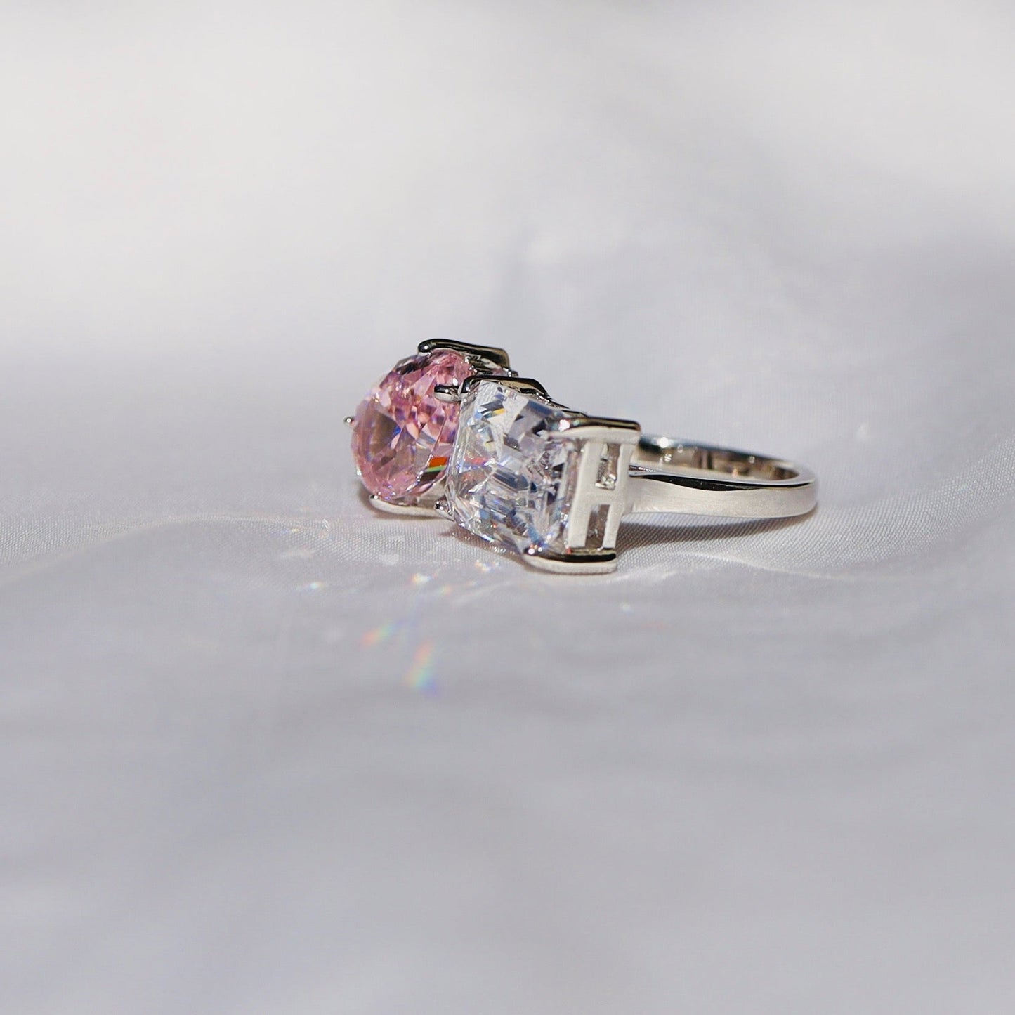 Anillo Luxe Rosa Anillo Plata 