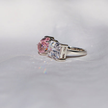 Anillo Luxe Rosa Anillo Plata 