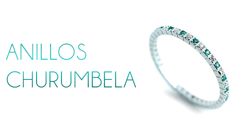 Anillos Churumbela - Anillo Yazmin Verde Esmeralda