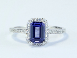 Anillo Viena Azul Tanzanita